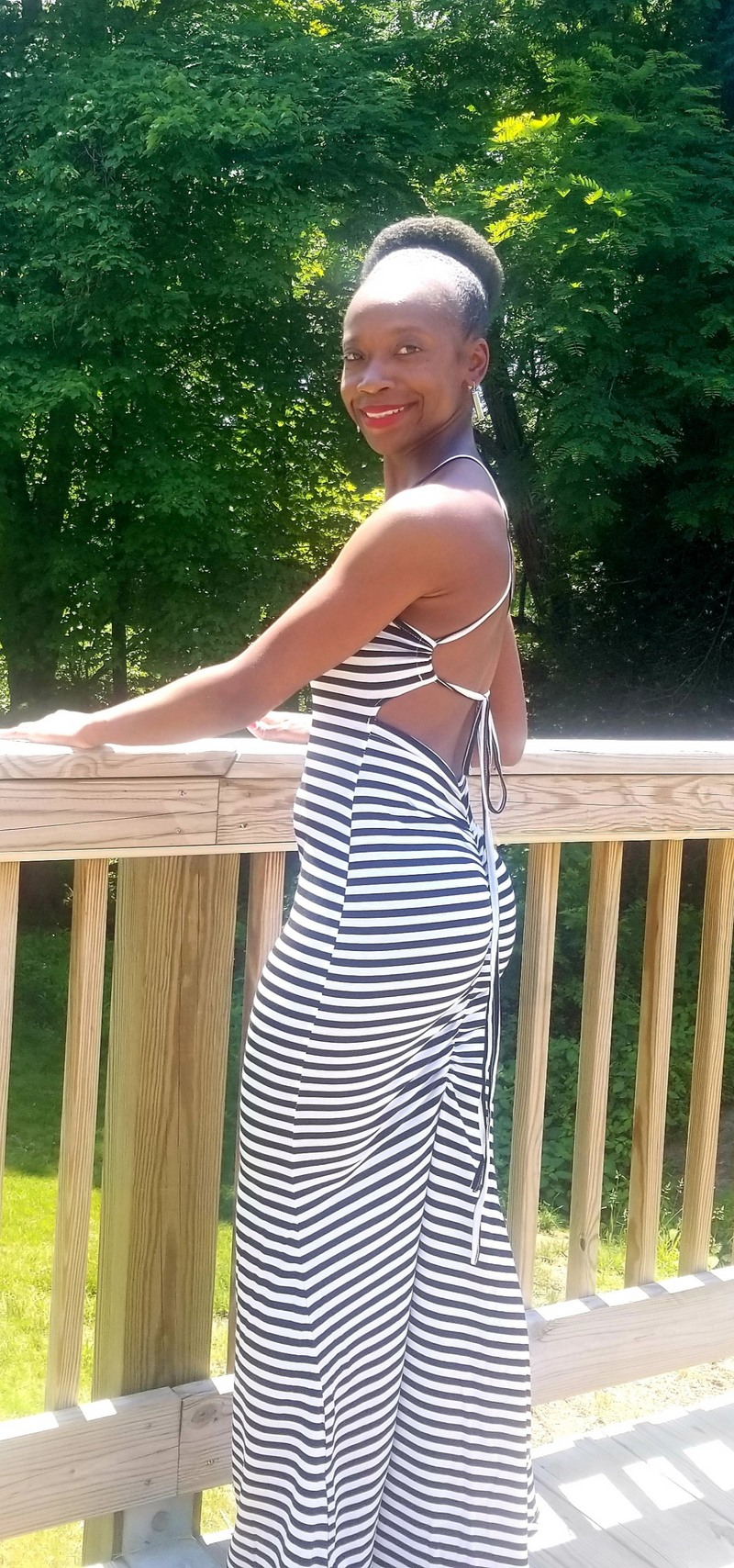 Zebra sales stripe dress