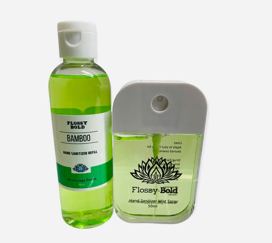 Bamboo Hand Sanitizer Mist Spray/ W Refill