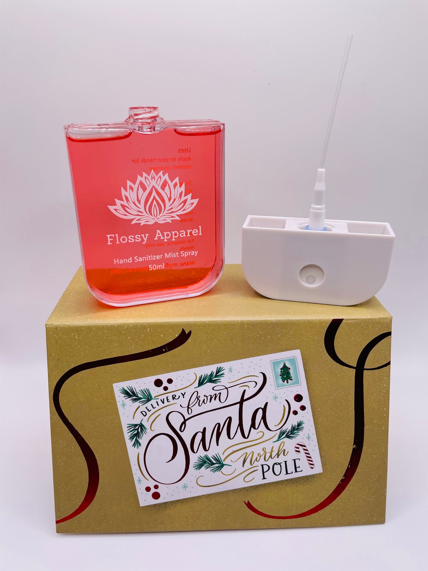 Candy Cane Refillable Hand Sanitizer Mist Spray